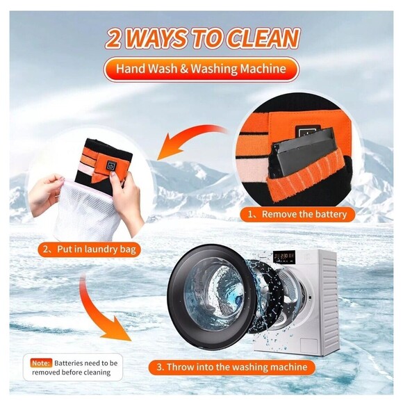 Mecmic Heated Socks for Men Women w APP Control 3000Mah 17H Heat Socks Medium - Picture 8 of 12